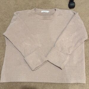 Elegant Very Pale Purple Crew Neck Sweater
